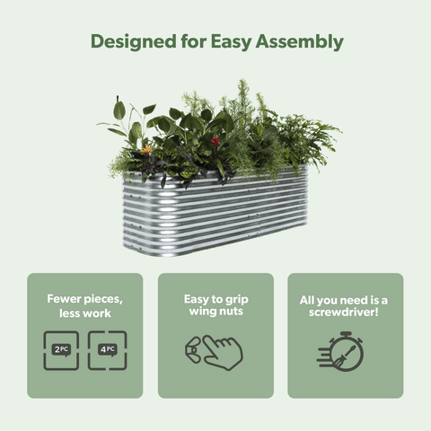 Harvest Mini — 12" High — Raised Garden Bed