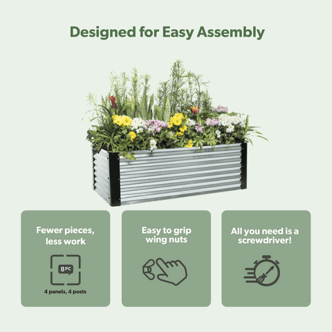 Oasis+ — 16" High — Raised Garden Bed 4-Pack