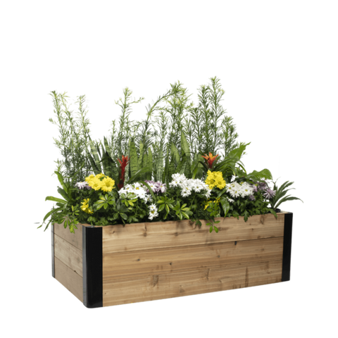 Floraison — Montants d’angle — Ensemble de parterre surélevé en bois à construire